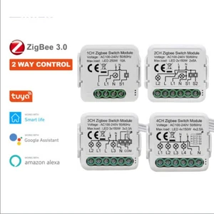Módulo Interruptor de Luz Tuya ZigBee Interruptor Inteligente Hágalo Usted Mismo 1/2/3/4 Velocidades Control de 2 Vías - Imagen 1 de 16