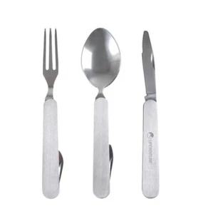 Lifeventure Folding Cutlery Set Compact Stainless Steel Camping Utensils - Picture 1 of 1