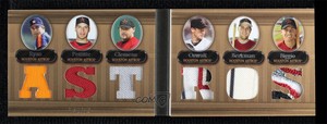 2007 Triple Threads Double Combo Relics Gold /9 Nolan Ryan Andy Pettitte #28 HOF