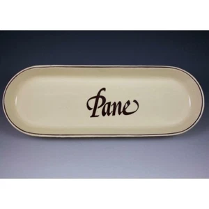 Nelson McCoy Pottery USA Vintage Pane Bread Plate Tray Pasta Corner Line #0658 - Picture 1 of 10