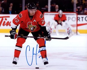 Foto firmada/autografiada de los senadores de Chris Kelly Ottawa 8x10 153323 - Imagen 1 de 2