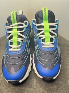 NIKE AIRMAX 270 REACT ENG BLACKEN BLUE CD6870-400 SZ 7 YOUTH NO BOX EXCELLENT - Picture 1 of 6