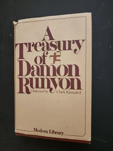 A Treasury Of Damon Runyon HCDJ Modern Library Clark Kinnaird - Picture 1 of 5
