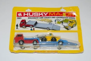 Vintage HUSKY Diecast Major 2003 Ford Low-Loader & Loadmaster Shovel SEALED F3 - Picture 1 of 3