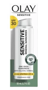 Protector solar Olay Sensitive mineral óxido de zinc FPS 30 1,7 fl oz caducidad 2/25 nuevo en caja - Imagen 1 de 7