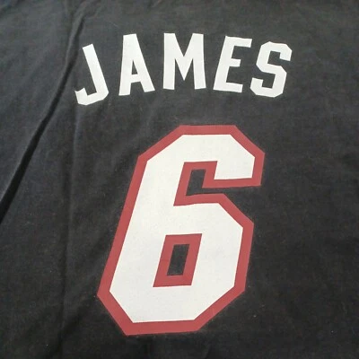 NBA Miami Heat LeBron James Majestic T-Shirt Mens Size XXL Tall 2XL #6 - Image 1 of 4