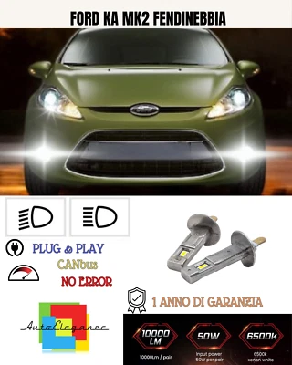 💕 KIT LED H1 FENDINEBBIA FORD KA MK2 6000K BIANCO 6000 LUMEN 💕 - Imagen 1 de 4