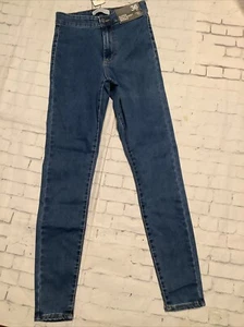 D&CO. Denim + Company Skinny Jeans Women's XST Tall Blue Elastic Waist High Rise - Picture 1 of 7