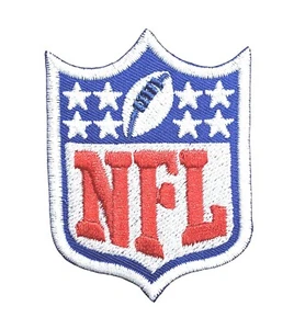 NFL Logo Shield Football Embroidered Iron On Patch John Elway Peyton Manning - Picture 1 of 3
