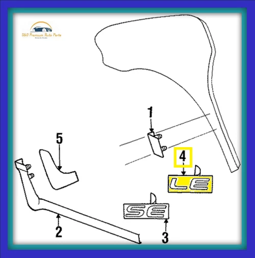 Placa de identificación emblema frontal Mopar OEM 96-00 Dodge Grand Caravan LE  Foto 1 de 1