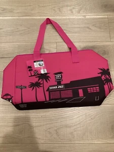 ¡Nuevo bolso de compras reutilizable refrigerador extra grande aislado “ROSA” Trader Joe's! - Imagen 1 de 5