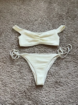 L*Space Women's Ziggy Top + Lily Bottom 2-Piece Bikini Set in Cream Size XS - Image 1 of 4