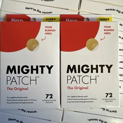 2x 72 count Hero Mighty Patch Original Blemish Treatment exp 02/2027 (144) total - Image 1 of 3