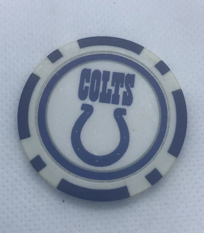 NFL INDIANAPOLIS COLTS SOUVENIR COLLECTIBLE POKER CHIP GOLF BALL MARKER Cover