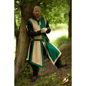 Basic Medieval Tunic - Tabard Middle Ages Renaissance Costume Surcoat Dress - Picture 1 of 46
