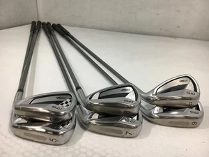 PRGR RS Titanium Face Iron Set 6pcs 5-pw Original Carbon Flex M-40 - Picture 1 of 4