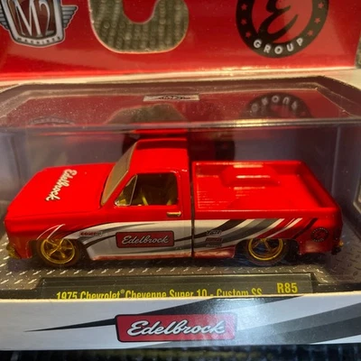 M2 Machines CHASE "1975 Chevrolet Cheyenne Super 10 - Custom SS" Edelbrock  - Image 1 of 4