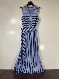 Vilagallo Striped Midi Dress - Picture 1 of 5