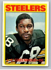 1972 Topps Football Card #101 L.C. Greenwood RC Pittsburgh Steelers - Picture 1 of 2