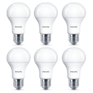 6x Philips LED Frosted E27 75w Warm White Edison Screw Light Bulbs Lamp 1055Lm - Picture 1 of 3
