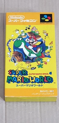 Super Famicom NTSC J SNES Japan Super Mario World, Boxed, Tested Nintendo 1990 - Image 1 of 4