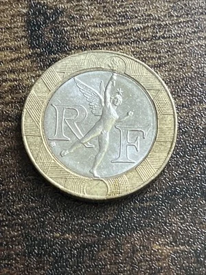 Moneda 1991 Francia 10 Diez Francos Bimetálica Pre-Euro Espíritu de la Bastilla TB4768* Foto 1 de 2