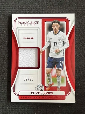 Curtis Jones 2024-25 Panini Immaculate Remarkable Memorabilia 09/20 #RM-CJ - Image 1 of 2