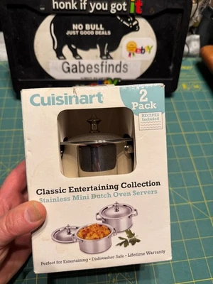 Cuisinart Stainless Steel Mini Dutch Ovens 2pack OB Model 7MS2-32 - image 1 of 4