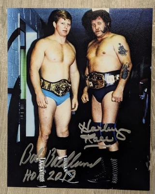 Bob Backlund Harley Race 8x10 WWF NWA Wcw 签名照片亲笔签名摔跤  — 第 1/2 张图片