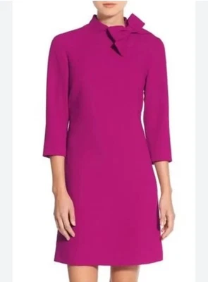 Vestido recto Eliza J para mujer talla 6 con lazo cuello rosa modesto boda vacaciones clásico Foto 1 de 4