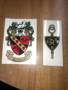 Vintage BBB Tribeta Coat Of Arms Decal Biological Honor Society Mitchell Assoc. - Picture 1 of 2