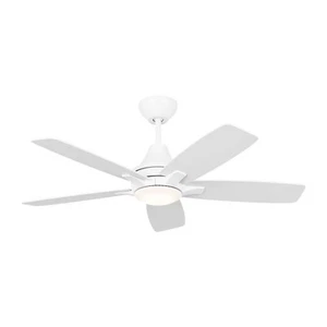 Generation Lighting Lowden 44" LED Ceiling Fan, White/Light Kit - 5LWDR44RZWD - Picture 1 of 1