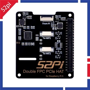 B12 Double FPC PCIe HAT Adapter Board for Raspberry Pi 5 - Afbeelding 1 van 10