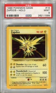 PSA 9 Zapdos Holo #16 Base Set 1999 - Picture 1 of 2