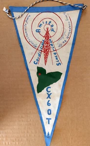 CX 60T Uruguay Radio Original Pennant from 1960's - Picture 1 of 2