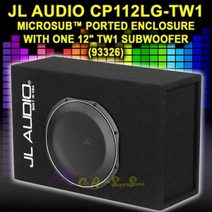 JL AUDIO CP112LG-TW1 (93326) MICROSUB™ PORTED ENCLOSURE W/ ONE 12" TW1 SUBWOOFER - Picture 1 of 2