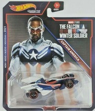Hot Wheels Marvel Captain America Character Car New Falcon Winter Soldier