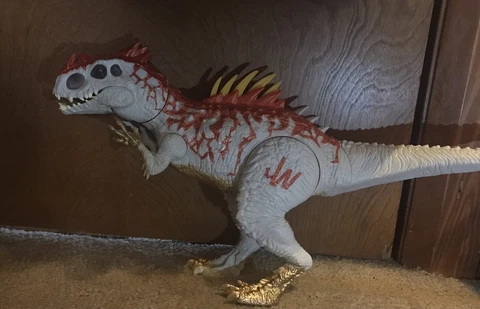 Jurassic World Indominus Rex Hybrid Rampage Action Roaring Dinosaur Cover