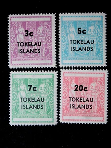 TOKELAU 4 MINT NH STAMPS SC # 12-15 - Imagen 1 de 1