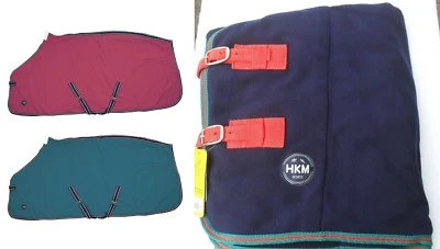 Abschwitzdecke mit Kreuzgurten pink petrol grün blau Alle Größen HKM 8332 NEU - Bild 1 von 4