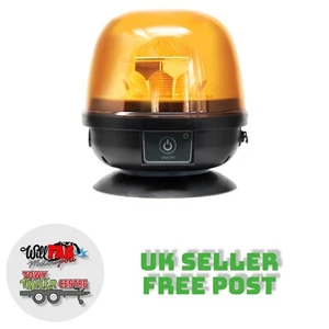 MP4099 12/24V LED Wireless Amber Warning Beacon Recovery Beacon Flashing Light - Picture 1 of 5