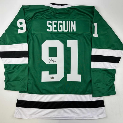 Facsimile Autographed Tyler Seguin Dallas Green Reprint Jersey Size Men's XL Cover