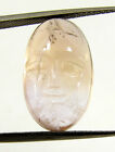 11.55 Ct Natural Ametrine Loose Gemstone Carved Moon Face Wire Wrap - 64076