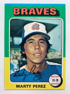 1975 Topps #499 Marty Perez (Atlanta Braves) - Picture 1 of 2