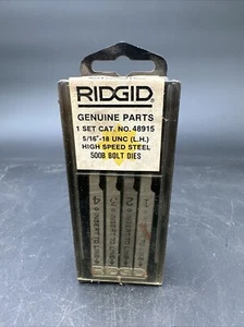 RIDGID 48715 5/16”-18 UNC (L.H.) High Speed Steel 500B Bolt Dies - Picture 1 of 6