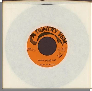 Billy Blanton - Many Tears Ago + I'm Not Free - 1976, 7" 45 RPM Single! - Imagen 1 de 3