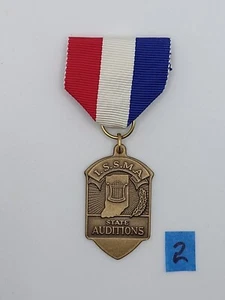 Vintage ISSMA Ribbon Medal Indiana State School Music Association Auditions 2 - Picture 1 of 2