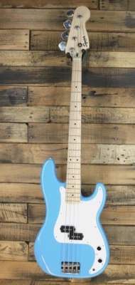 Squier Sonic 4 string Electric Bass Guitar - Caribbean Blue   #M77 - Image 1 of 4