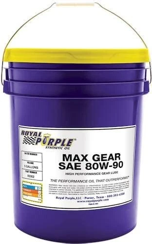 Royal Purple Synthetic Oil Max Gear API GL-5 GL-4 Safe 80W-90 80-90-5 5 Gallon Foto 1 de 1