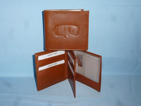 SAN ANTONIO SPURS   Leather BiFold Wallet    NEW    brown 4 + Cover